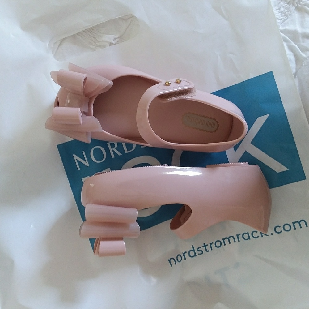 🚫🚫SOLD🚫🚫Mini Melissa pink shoes size 8 - Picture 2 of 6